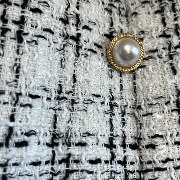 High Waist Tweed Plaid Mini Skirt - Picture 14 of 16